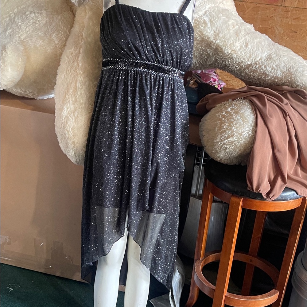 Elegant Black Sleeveless Dress size L